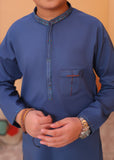 Denim Blue KurTa Trouser-AH 013