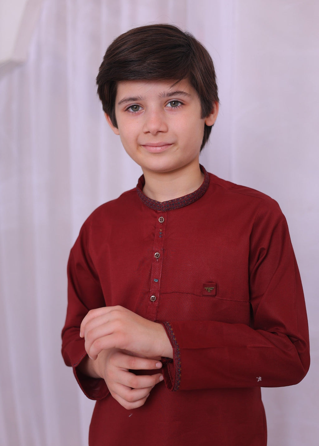 Maroon Kurta Trouser-AH 016