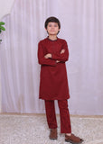 Maroon Kurta Trouser-AH 016