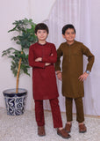 Maroon Kurta Trouser-AH 016