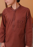 Rust Kurta Trouser-AH 020