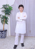 White Kurta Trouser-AH 027