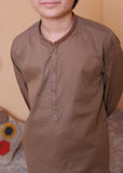 Sand Brown Kurta Trouser-AH 030