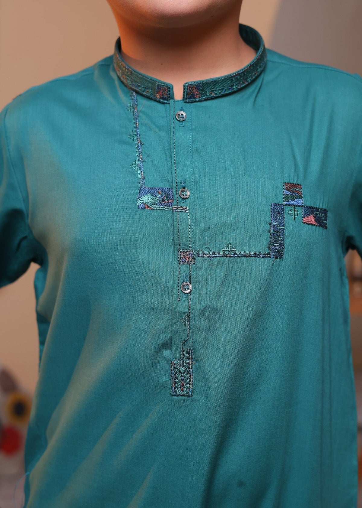 Tropical Sea Green Kurta Trouser-AH 031