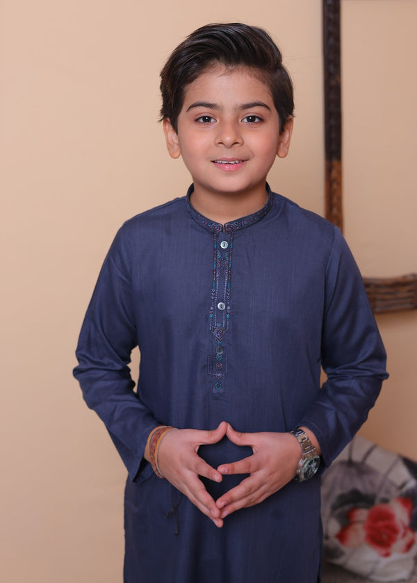 Indigo Blue Kurta Trouser-AH 033