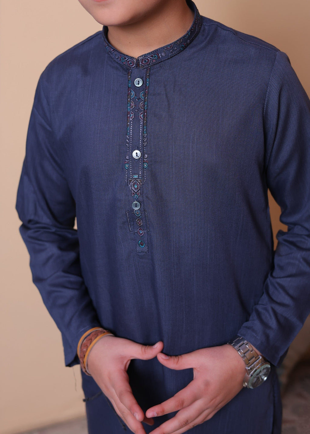 Indigo Blue Kurta Trouser-AH 033