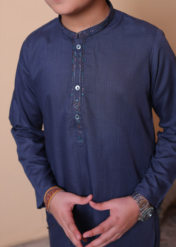 Indigo Blue Kurta Trouser-AH 033