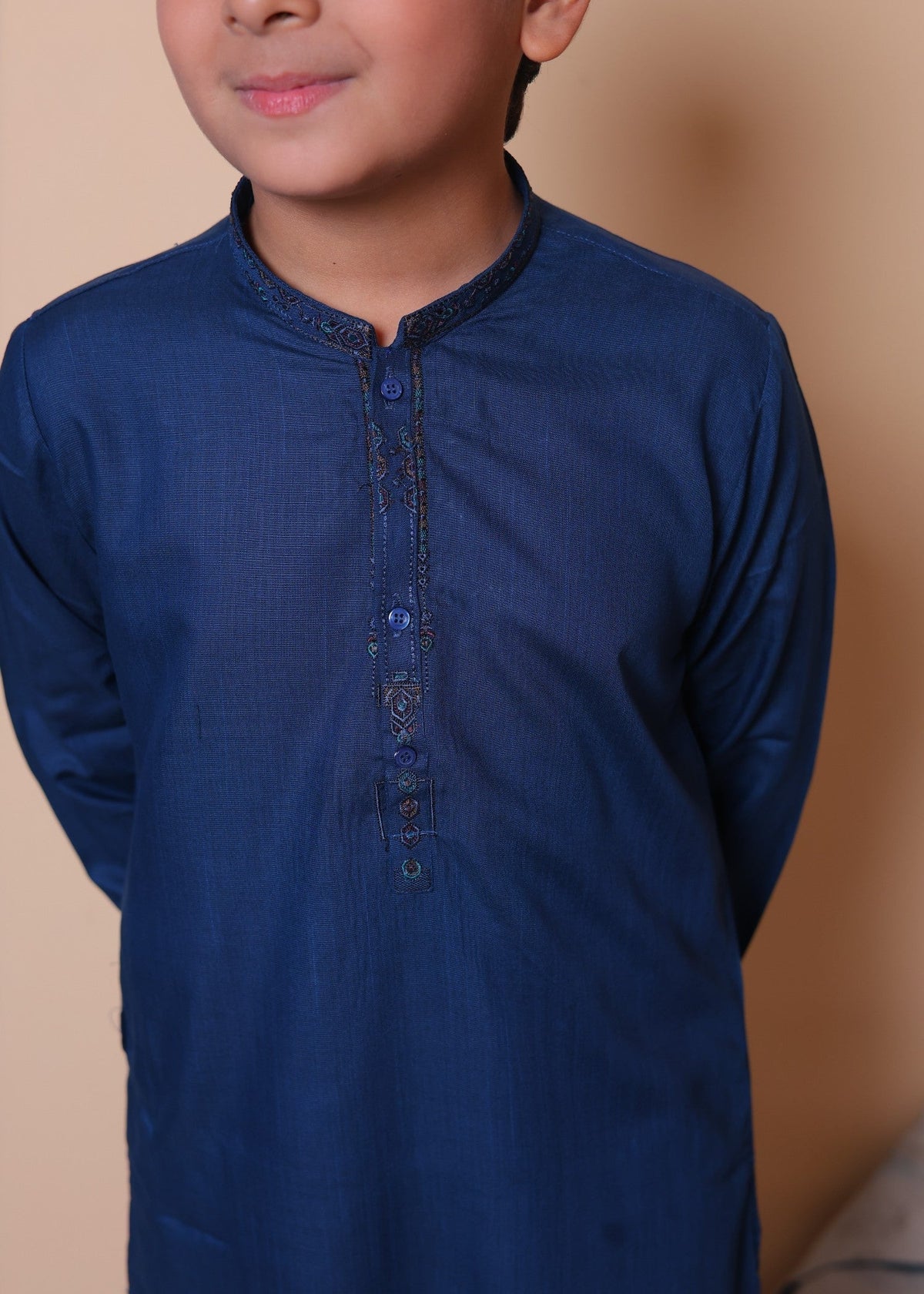 Neon Blue Kurta Trouser -AH 038