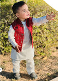 Red Sequence Waistcoat EW38