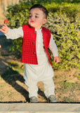 Red Sequence Waistcoat EW38