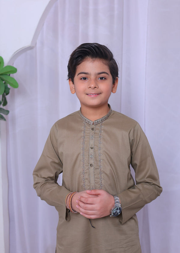 Beige Kurta Trouser-AH 026