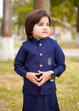 Navy Blue Waistcoat Suit EW 40