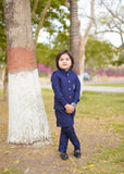 Navy Blue Waistcoat Suit EW 40