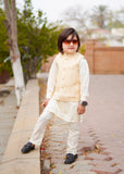 Cream White Waistcoat Suit EW 42