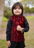 Red Velvet Waistcoat Suit EW 48