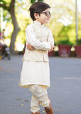 Cream white waistcoat suit EW19