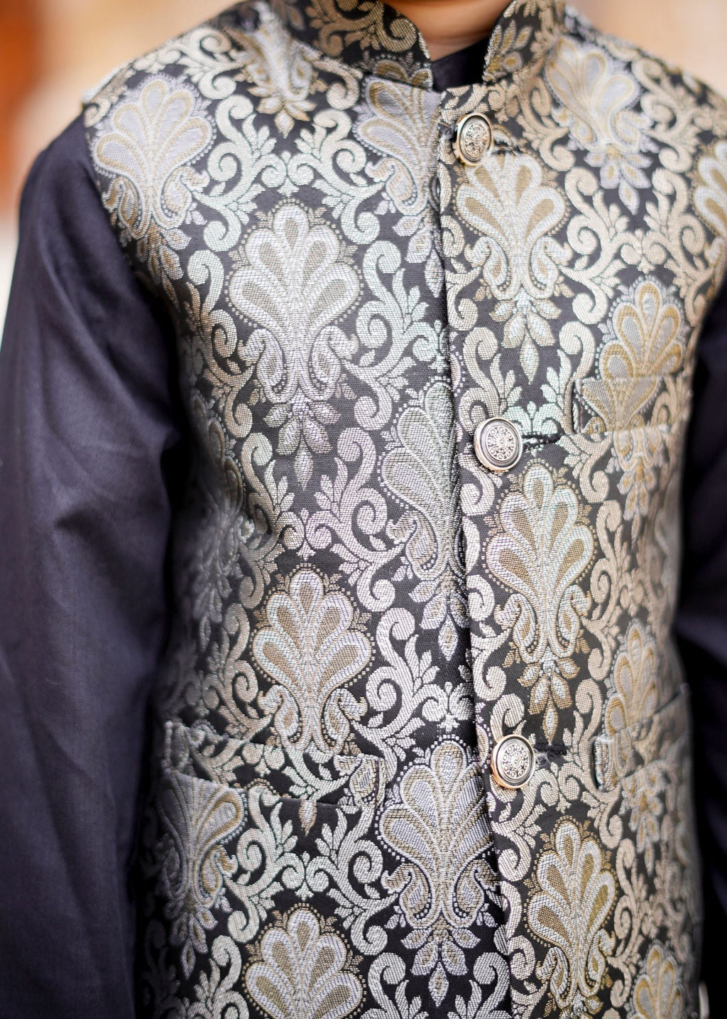 Black Waistcoat Suit - WKS 016