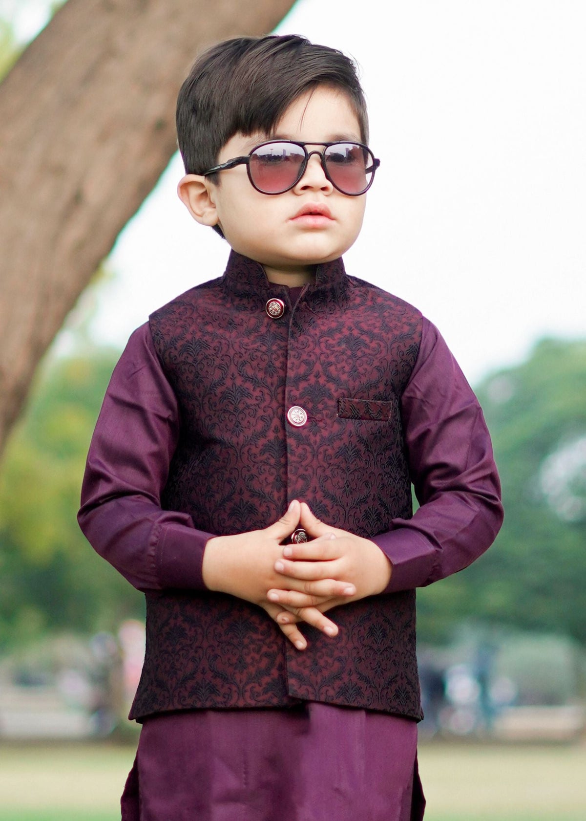 Maroon only Waistcoat - W 017 Main image