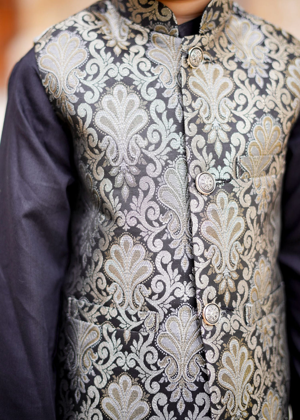 Black only Waistcoat - W 016