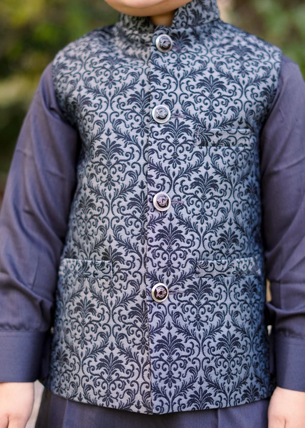 Grey only Waistcoat - W 018