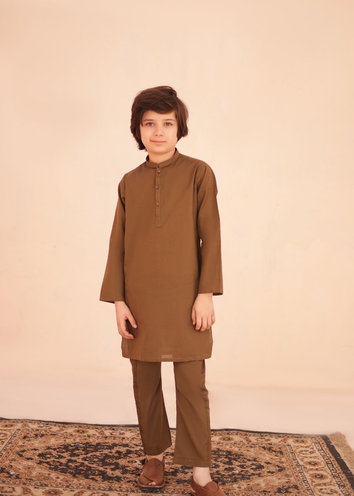 Russet Brown Kurta Trouser KT 29