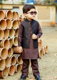 Brown Waistcoat Suit - WKS 019