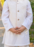 Pearl White Waistcoat Suit WKS 022