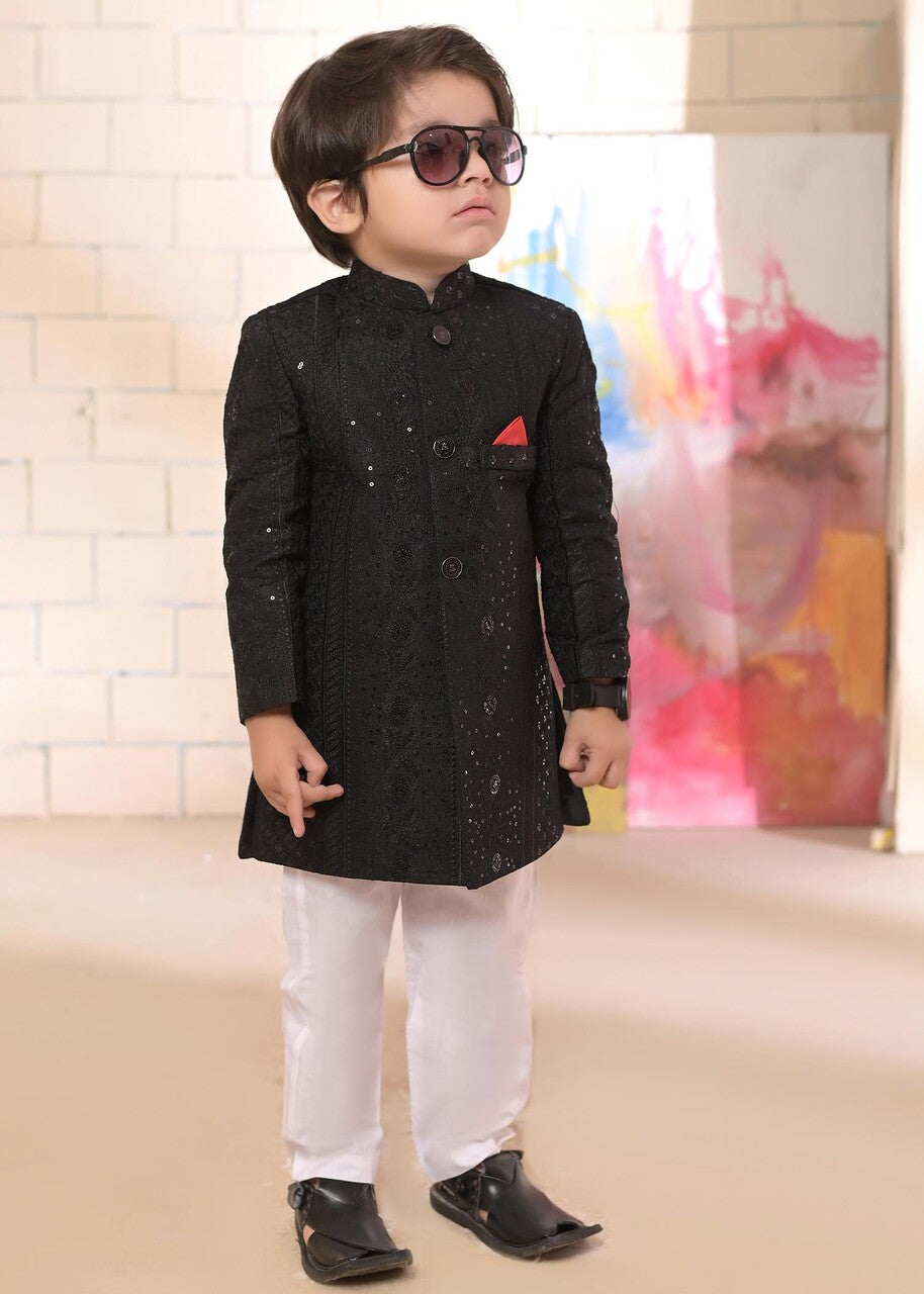 Black shervani - S4