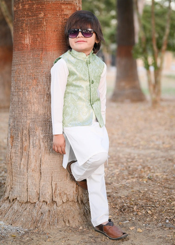 Pistachio Only Waistcoat EW54 Secondary image