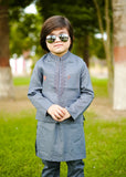Zink Grey Waistcoat Suit-AHW-001