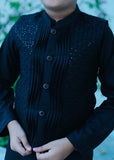 Black Waistcoat Suit AHW 011