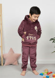 Mauve 2 Pcs Hoodie Set KH 014