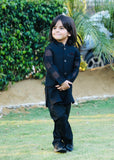 Black Waistcoat Suit AHW 018