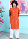 Pumpkin Orange kurta trouser KT 95