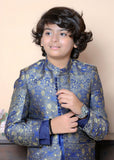 Blue And Golden Prince Coat Suit P27