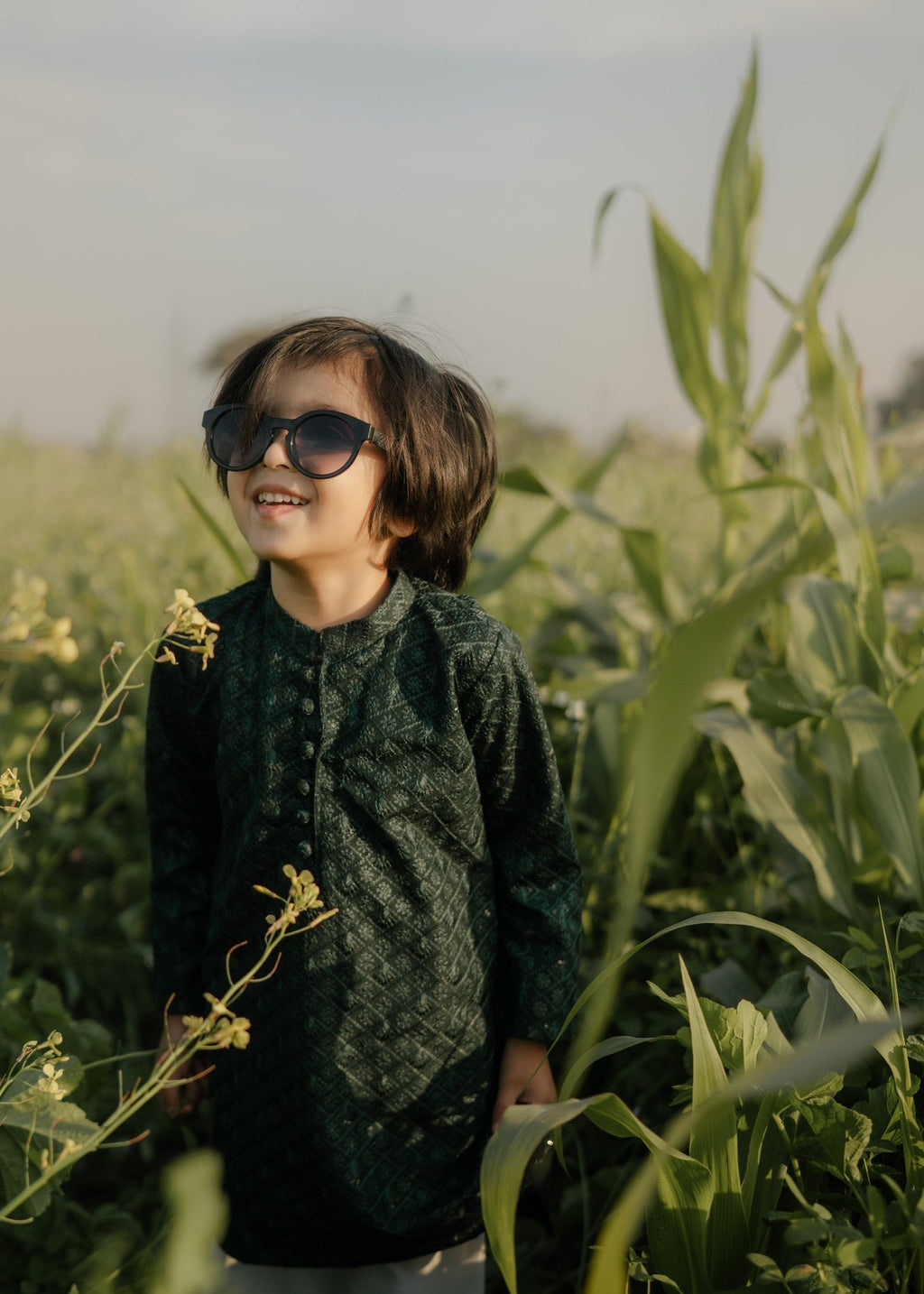 Bottle Green Kurta KT 123