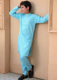 Electric Blue chicken Kurta Trouser - CK 003