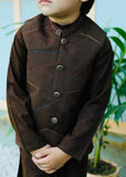 Choclate Brown Waistcoat Suit AHW 014