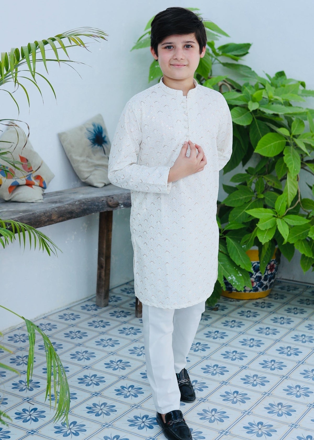 White Kurta KT 115
