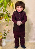 Burgundy Waistcoat Suit - WKS 017