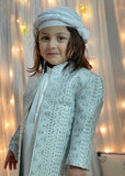 Grey Long Open Sherwani S25