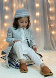 Grey Long Open Sherwani S25