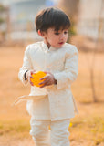 Pearl White Open shervani -S23