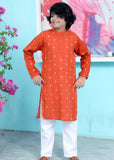 Pumpkin Orange kurta trouser KT 95