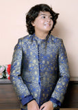 Blue And Golden Prince Coat Suit P27