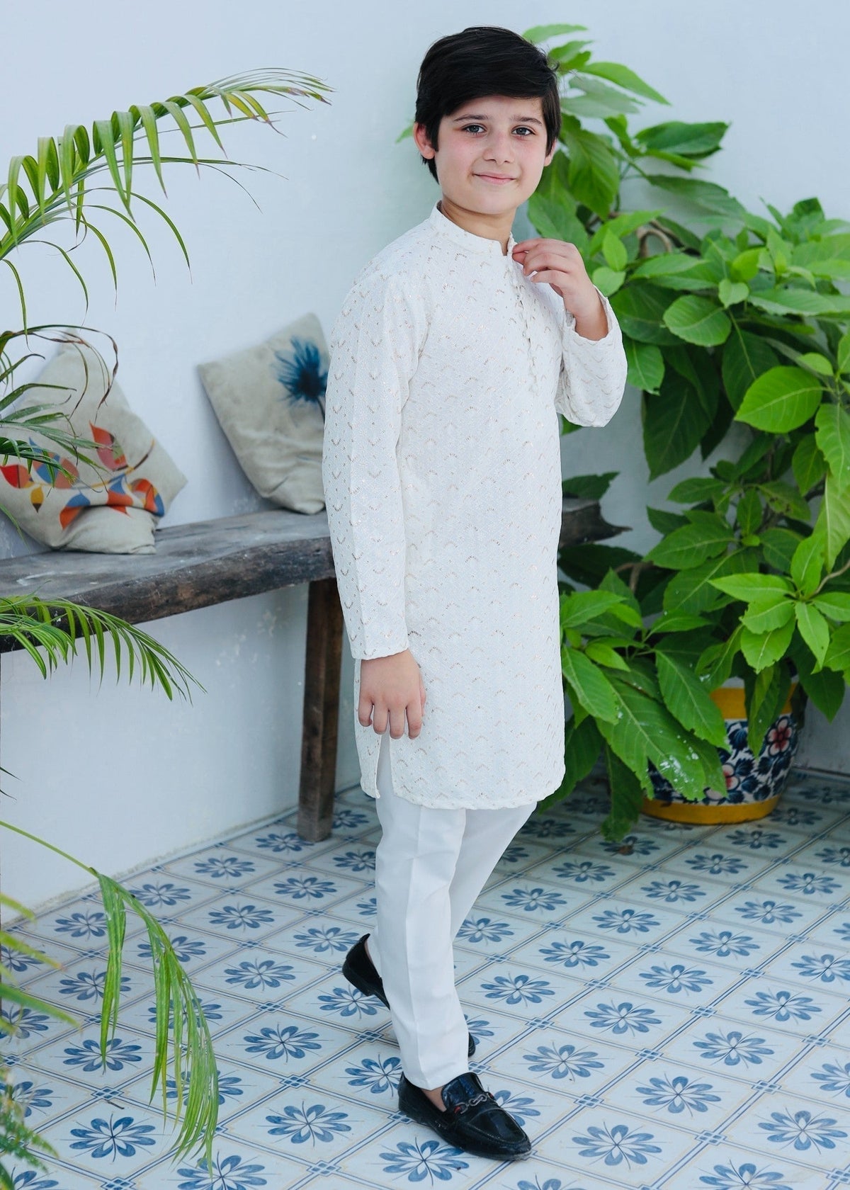 White Kurta KT 115