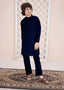 Deep Navy Kurta Trouser AH 043