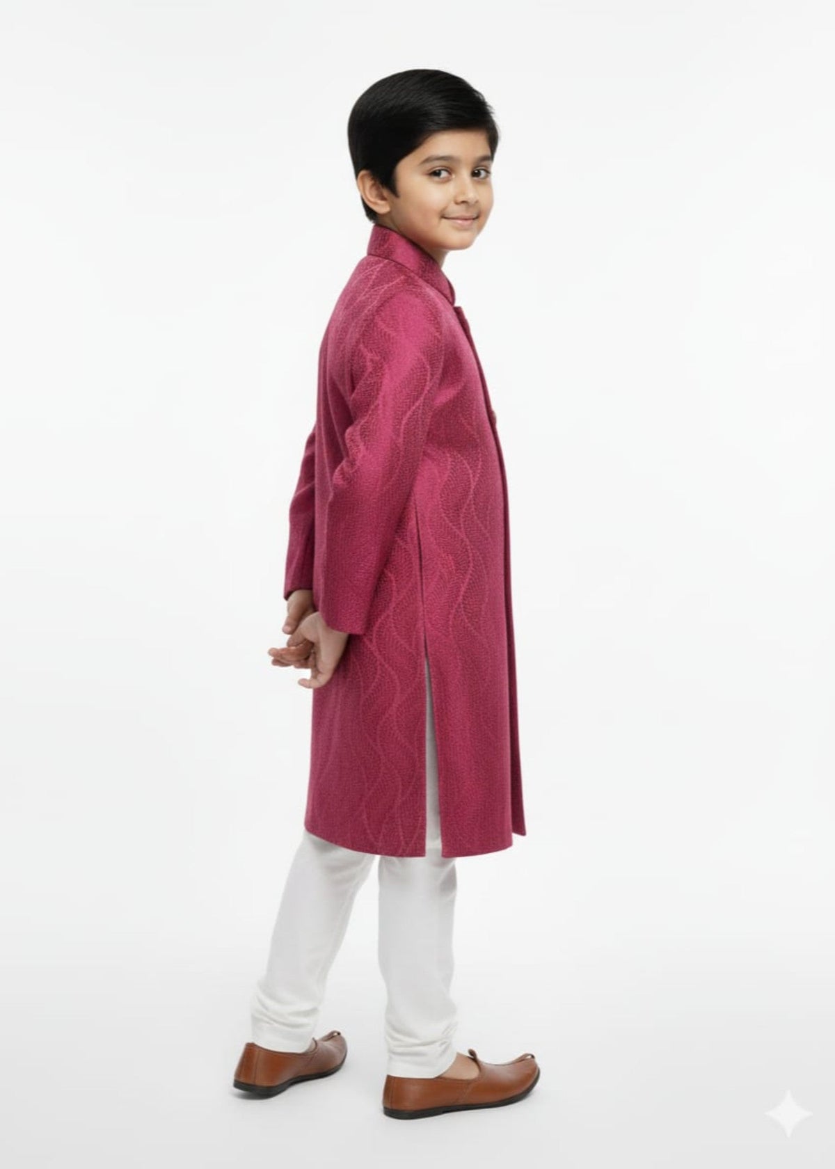 Cheery Red Sherwani S32