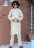Bright Cream chicken Kurta Trouser - CK 005