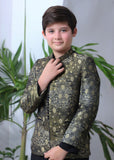 Golden And Black Prince Coat Suit P26